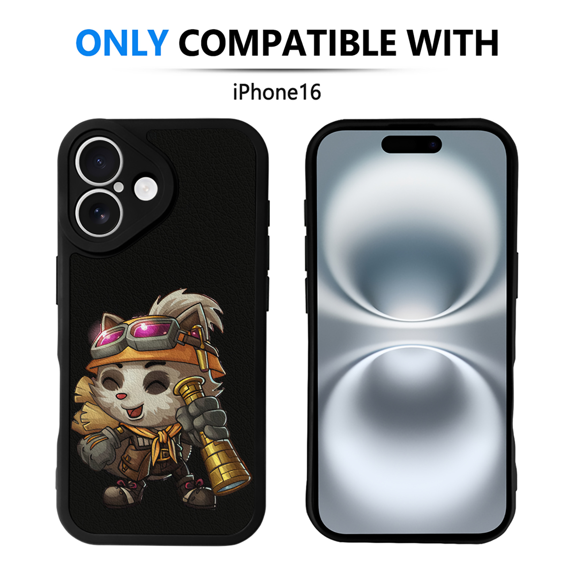 リーグ・オブ・レジェンド League of Legends LOL 【iPhone 16シリーズ対応】シリコンスマホケース（レザー調） 材質：シリコン